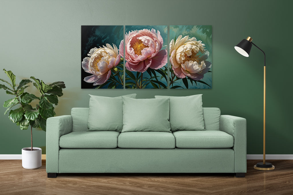 Blossom Triptych Elegance - - Posters