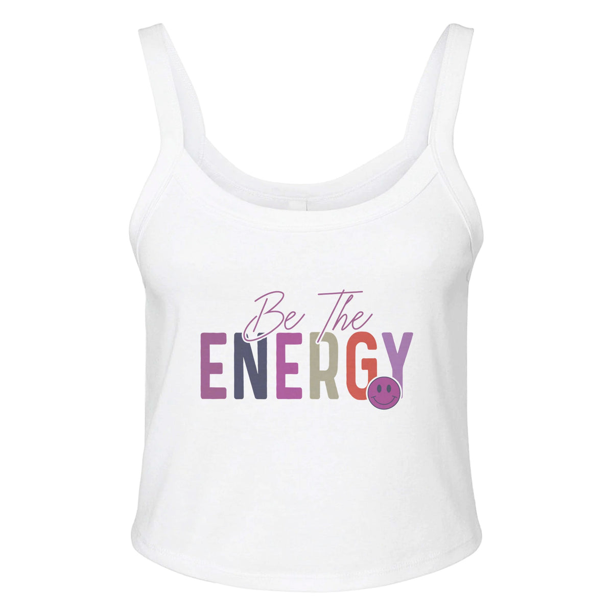 Be the Energy You Want to Attract - solid wht blend - Tank Tops