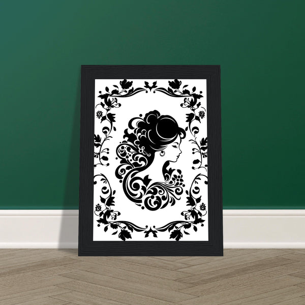 Modern Monochrome - Artistic Fusion - - Framed Posters