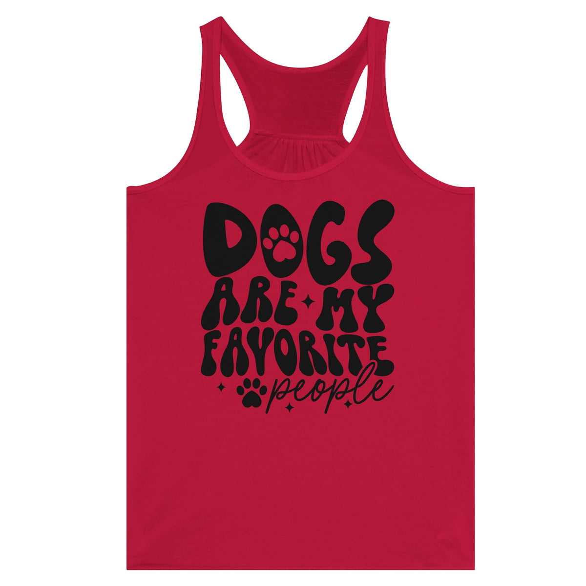 Dogs Are My Favorite People - Wear Your Love! - Red - Tank Tops