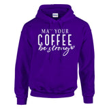 Morning Rituals - Embrace Coffee Comfort - Purple - Hoodies