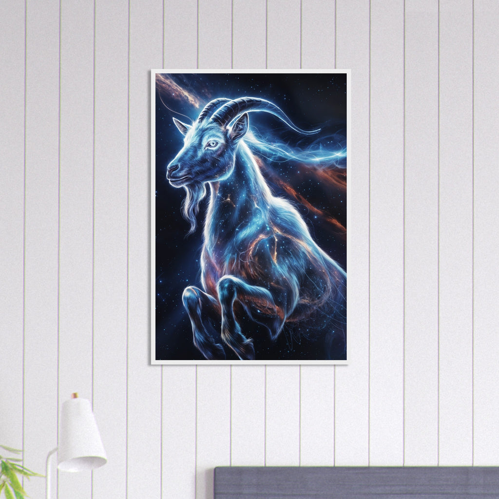 Starborn Capricorn - Zodiac Art Print - - Framed Posters