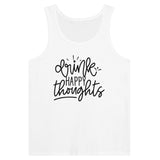 Positive Vibes - 'Drink HAPPY Thoughts' Classic - White - Print Material