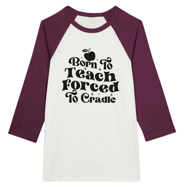 Teacher's Tale - Born to Teach, Embracing Every Cradle - White and Maroon - Print Material