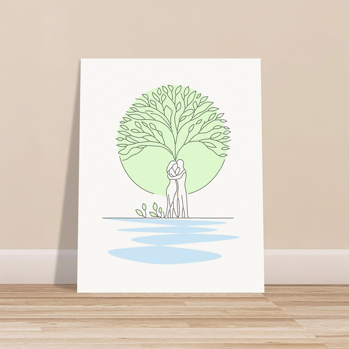 Embrace of Life - Eternal Love Tree Poster - 40x50 cm 16x20″ - Posters