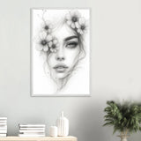 Wooden Framed Poster – A Gift of Artistic Memory - White frame - Wooden Framed Posters