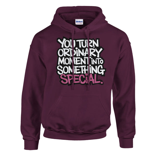 Your Love Transforms the Everyday – A Gift for Him - Maroon - Hoodies