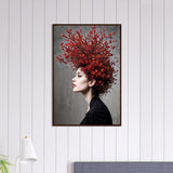Arboreal Allure - A Unique Framed Print for Artful Souls - Dark wood frame 60x90 cm 24x36″ - Wooden Framed Posters