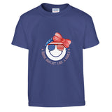 Smiling Through the Stars and Stripes - Purple - T-Shirts