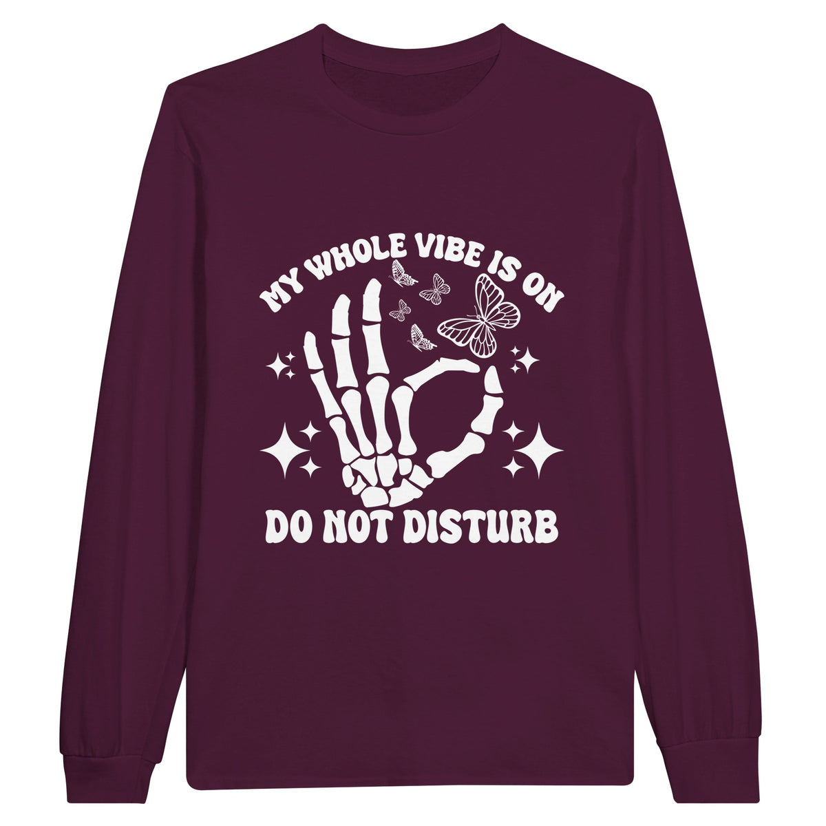 Serenity Seeker - 'My Whole Vibe' Sweatshirt Edition - Maroon - Sweatshirt