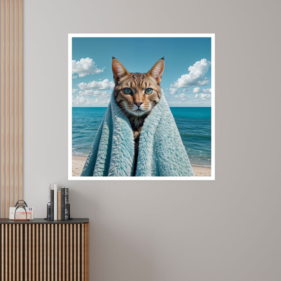 Wrapped in Tranquility - Cat and Coast - - Framed Posters