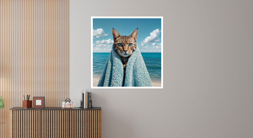 Wrapped in Tranquility - Cat and Coast - - Framed Posters