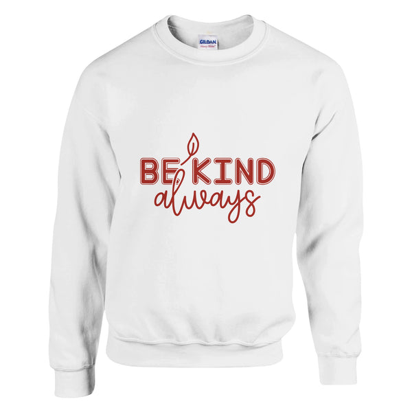 Kindness in Layers - A Cozy Reminder - White - sweatshirt