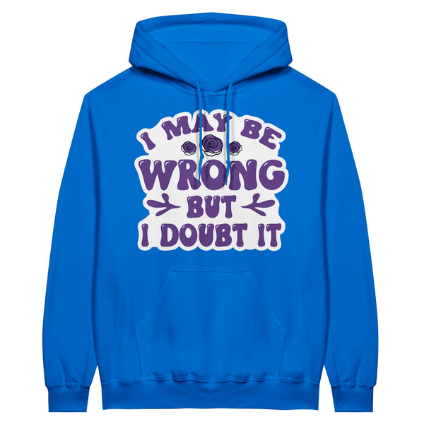 Doubtful Certainty - A Thoughtful Blend of Confidence and Reflection - Royal - Hoodies