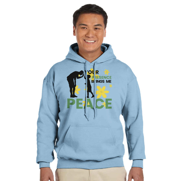 Flowers of Peace - Celebrating Fatherhood - Light Blue - Hoodies