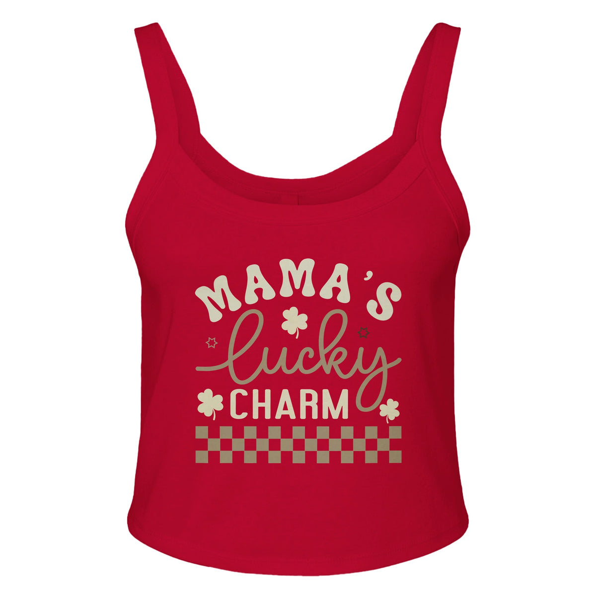 Mama’s Lucky Charm - Your Everyday Blessing - solid red blend - Print Material