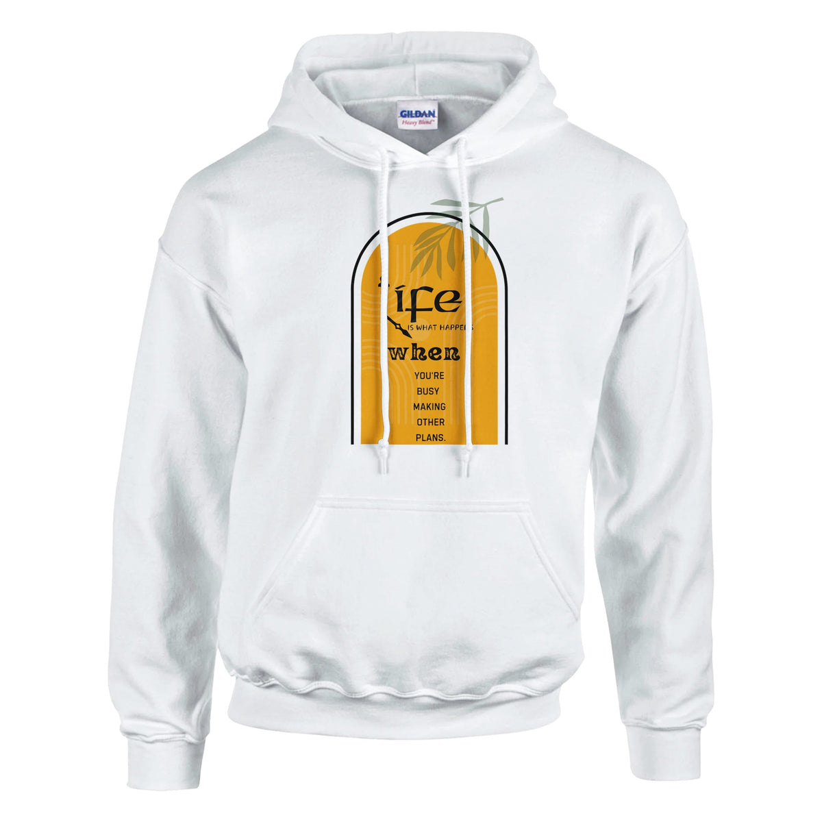 Life Happens - Embrace the Moment - White - Pullover Hoodies