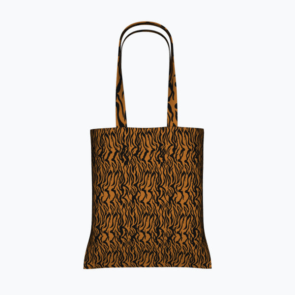 Wild Elegance - The Bold Tiger Tote - - Tote Bags