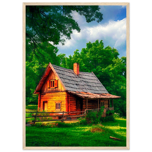 Peaceful Getaway - Framed Poster for Your Home - 50x70 cm 20x28″ Wood frame - Framed Posters