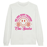 Bold Bonds - 'Best Friends' Long Sleeve Comfort - White - Long Sleeve T-shirts