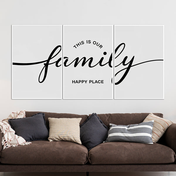 Our Family - Our Happy Place - - Framed Posters