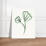 Graceful Simplicity - Delicate Floral Artwork - - Posters