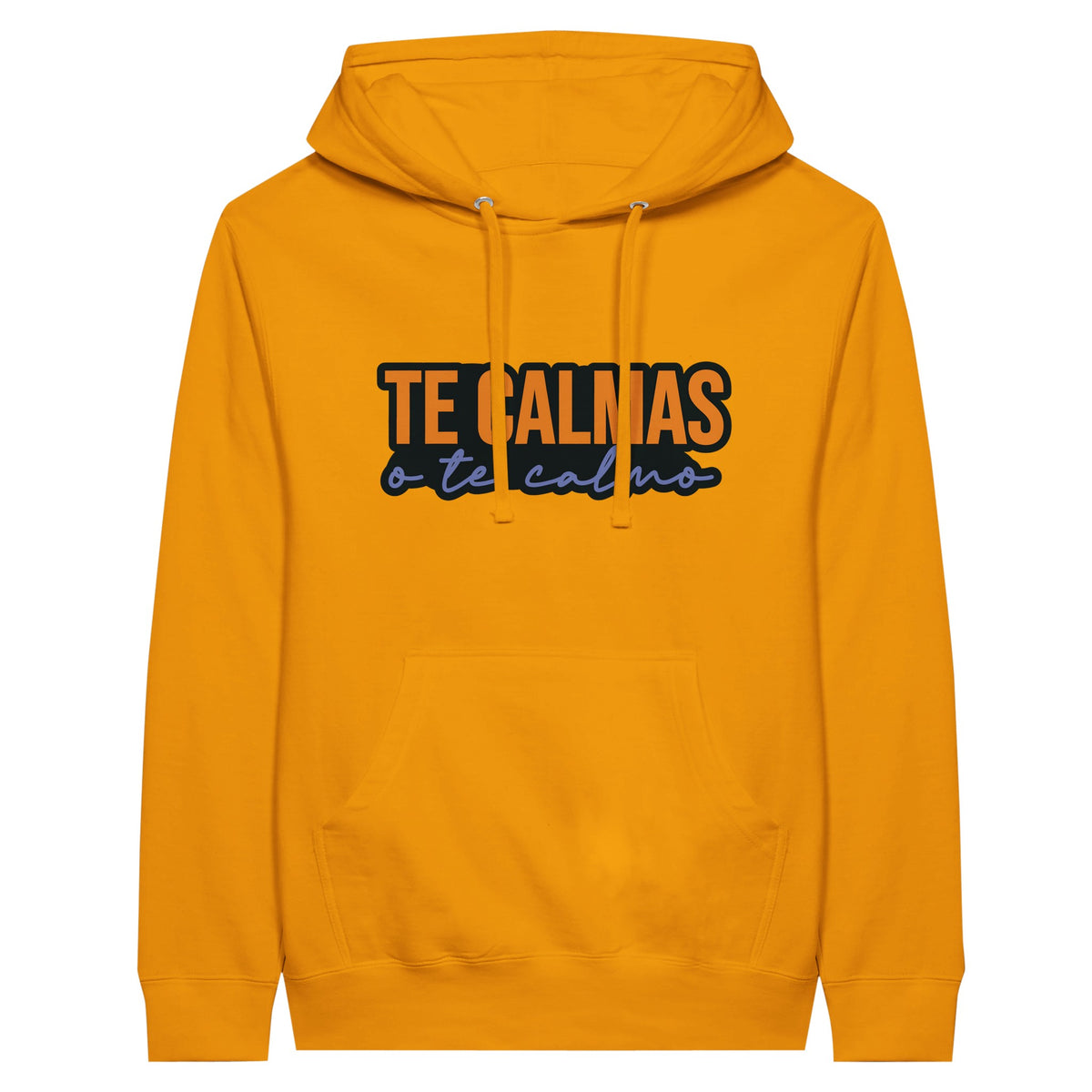 The Calmas Premium Unisex Hoodie - Embrace Serenity - Gold M - Print Material