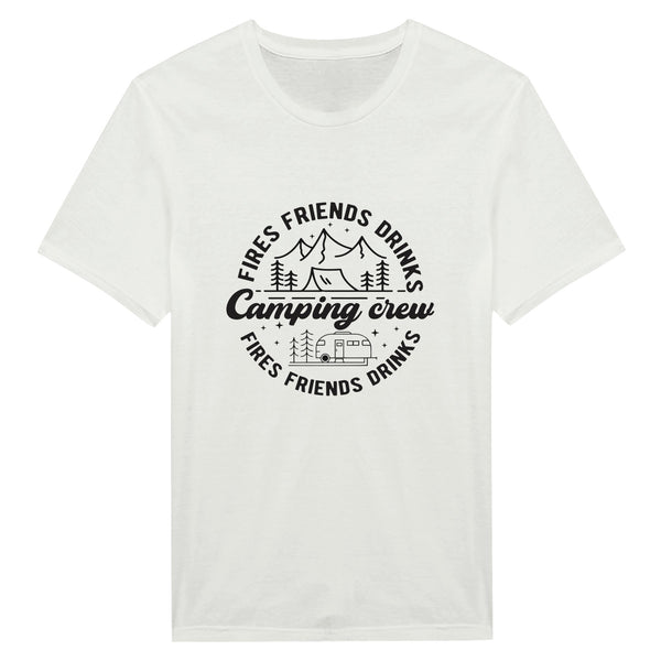 Campfire Chronicles - Memories with Friends Tee - White - Crewneck T.shirts