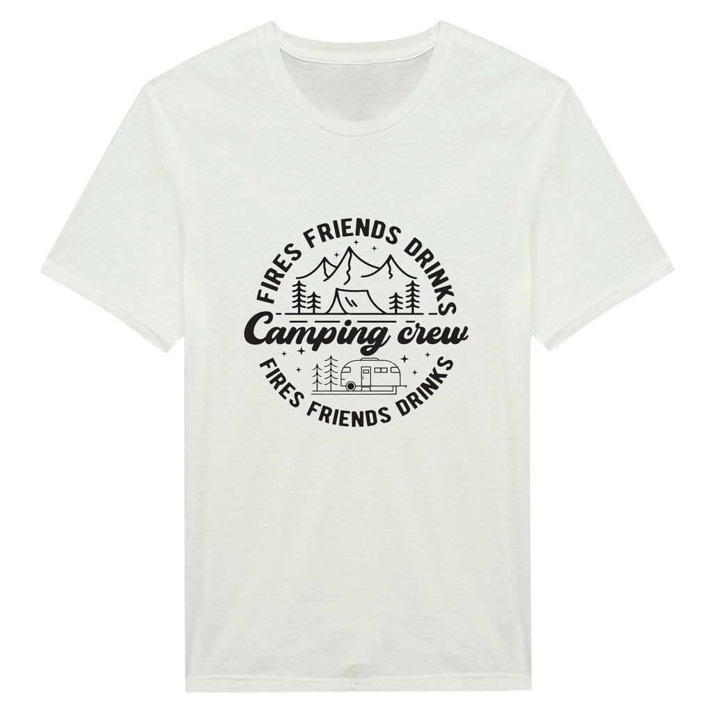 Campfire Chronicles - Memories with Friends Tee - White - Crewneck T.shirts