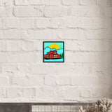 Countryside Sunrise - A Nostalgic Barn Scene - - Wooden Framed Posters