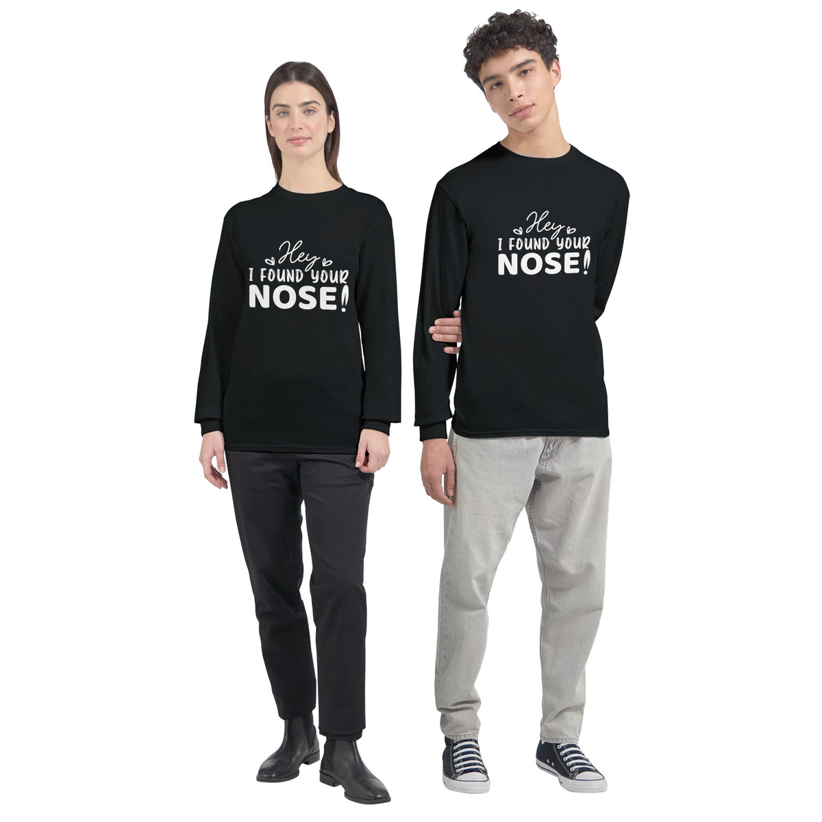 Nosey Nostalgia - Find Memories in Fabric - Black - Sweatshirt