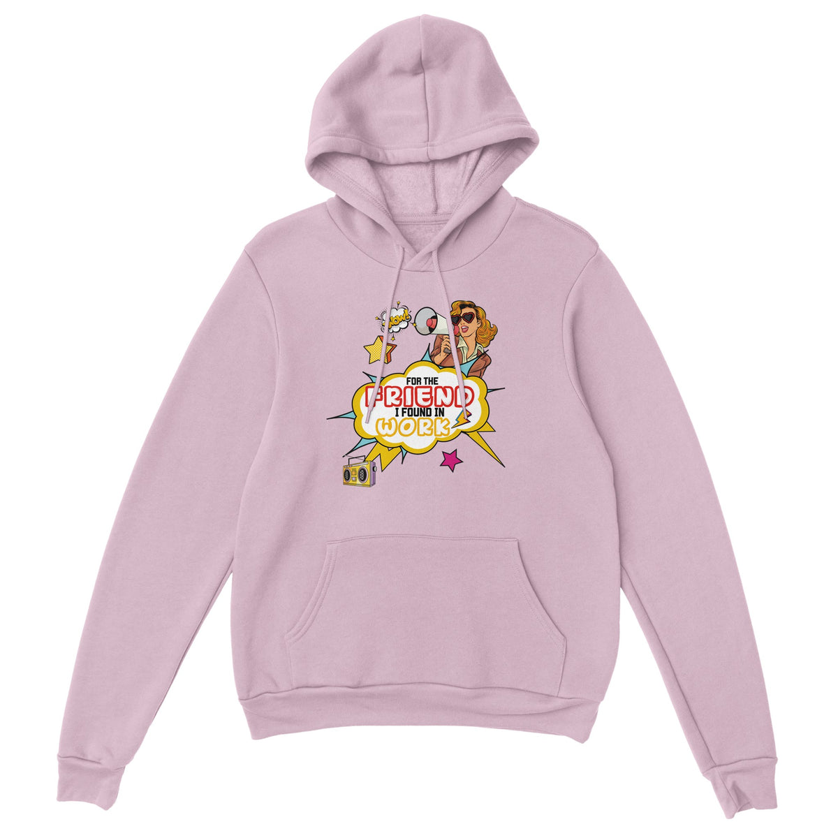 Work Buddies Turned Friends -A Pop Art Tribute - Light Pink - Hoodies