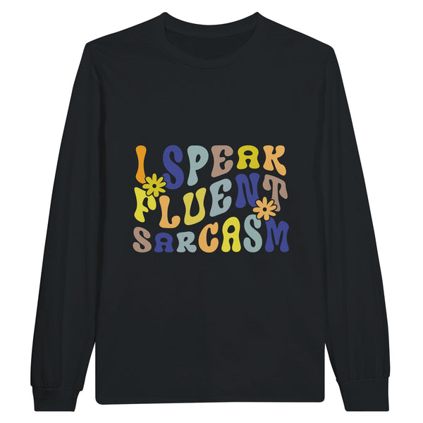 Tongue-in-Cheek Threads - Communicate in Style - Black - Sweatshirt