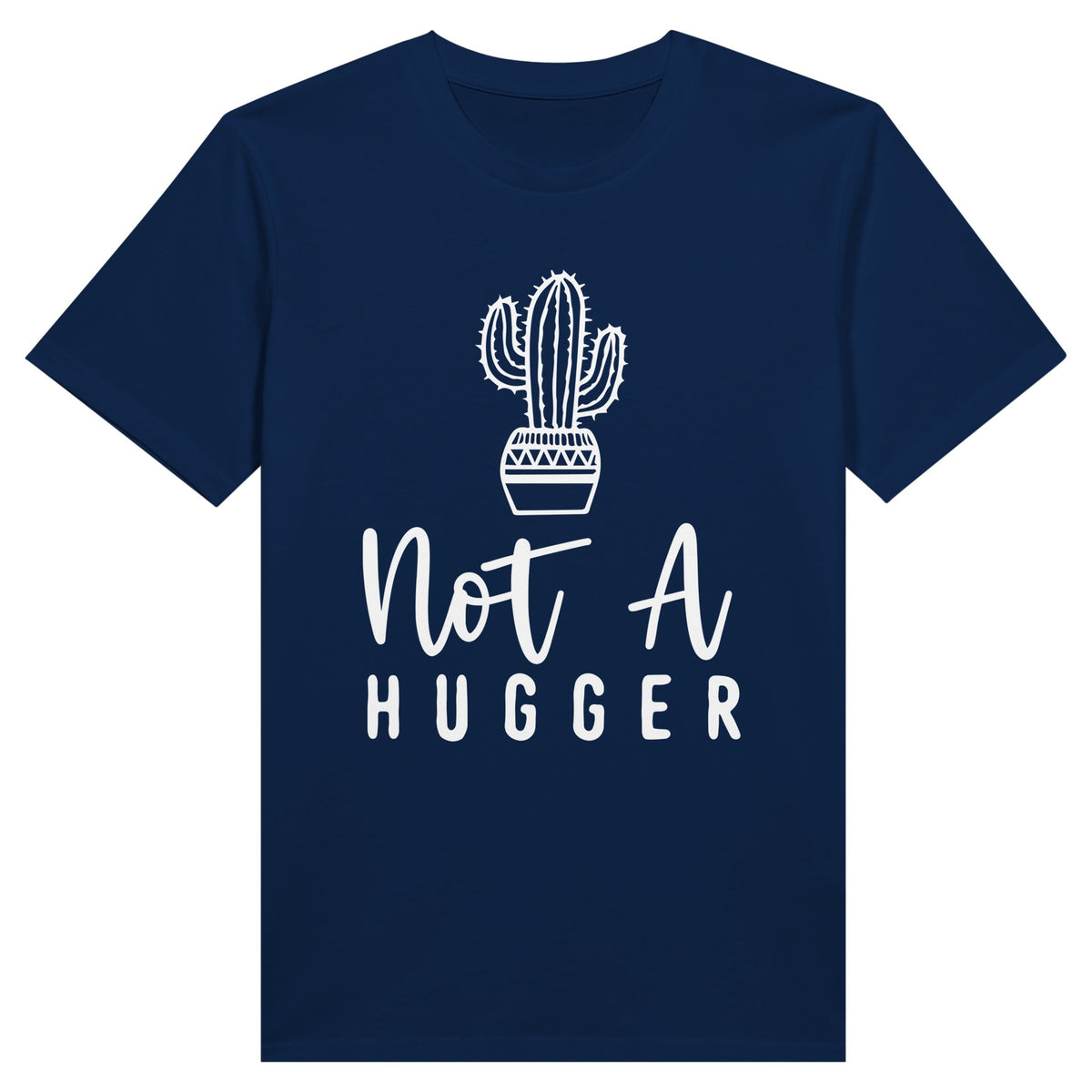 Personal Boundaries Tee - Not A Hugger Edition - Navy - Print Material