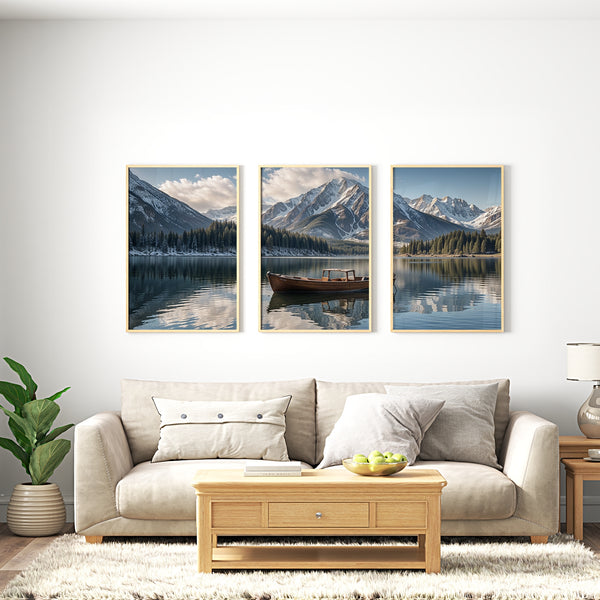 Tranquil Waters - Timeless Peaks - 24x36 - Framed Posters