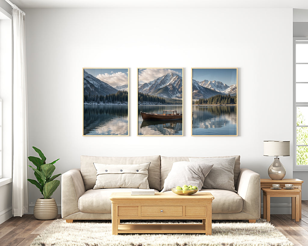 Tranquil Waters - Timeless Peaks - 24x36 - Framed Posters