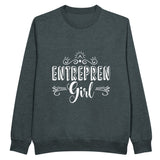 Empowerment Emblem - Entreprengirl Statement - Charcoal Heather - Sweatshirts