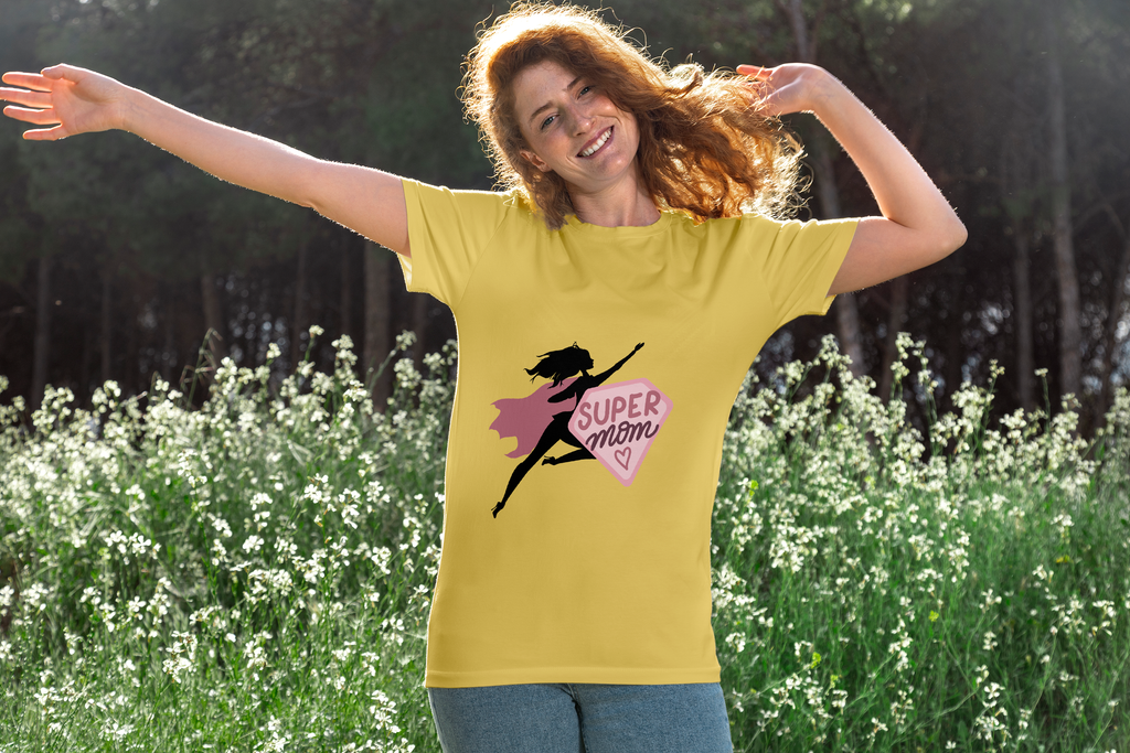 Superhero Mom - Unleash Your Inner Power with Our Tee - - Print Material