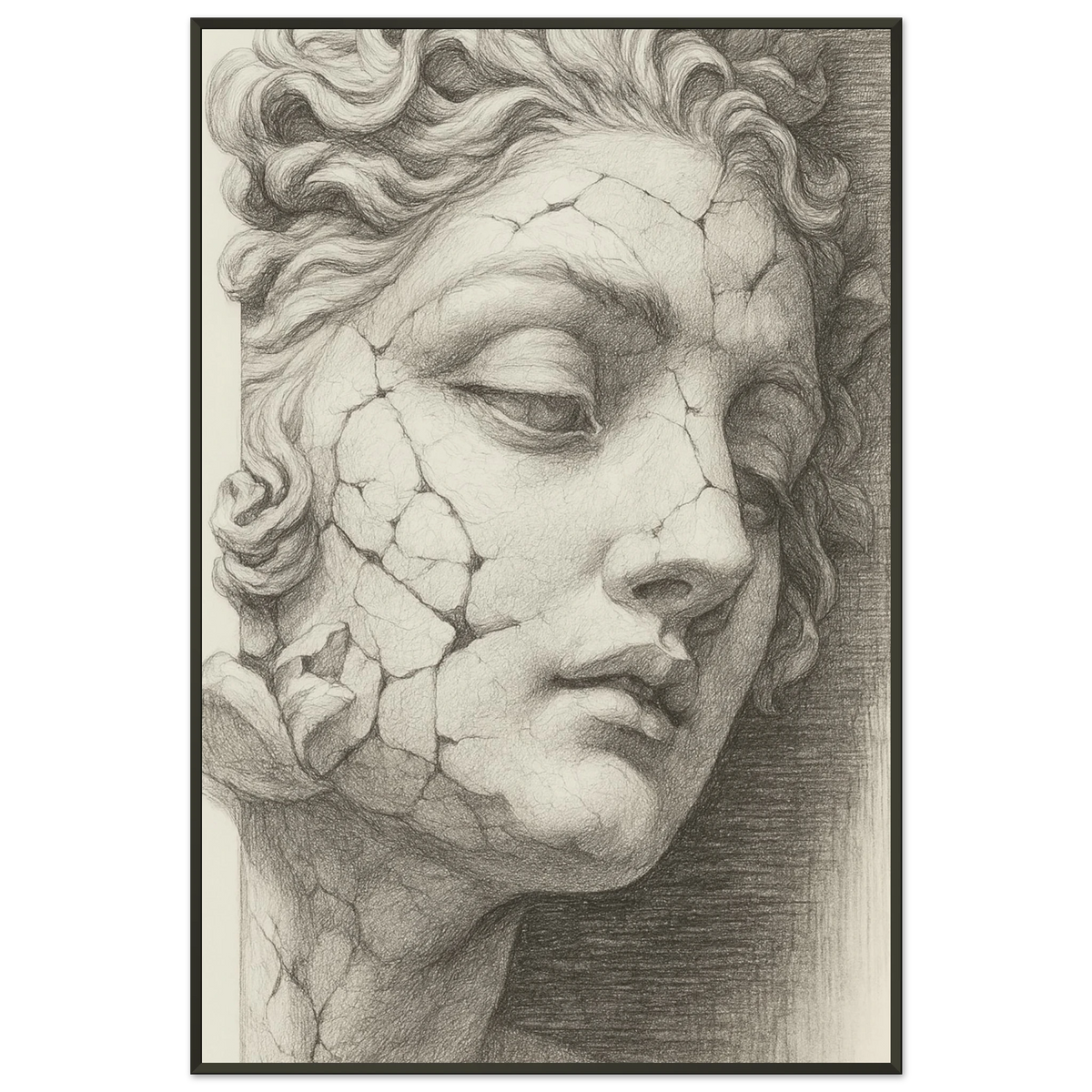 Beauty in Decay – Sculpture Metal Framed Poster Gift - Default Title - Metal Framed Posters