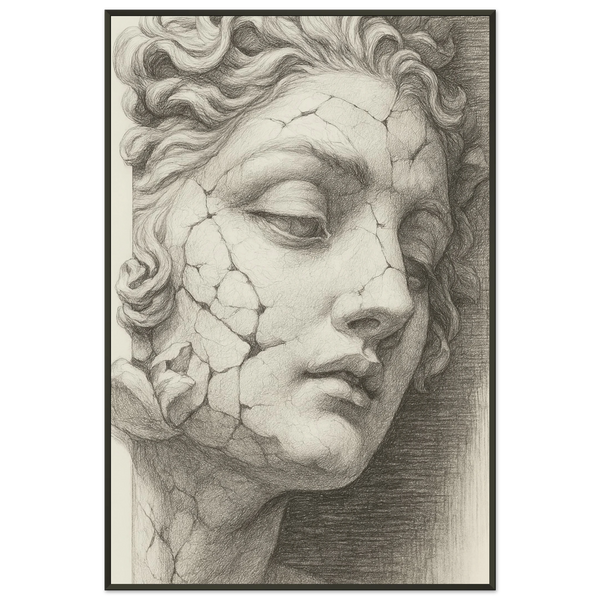 Beauty in Decay – Sculpture Metal Framed Poster Gift - Default Title - Metal Framed Posters