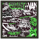 Urban Expression - Graffiti Art Masterpiece - 30x30 cm 12x12″ - Metal Framed Posters