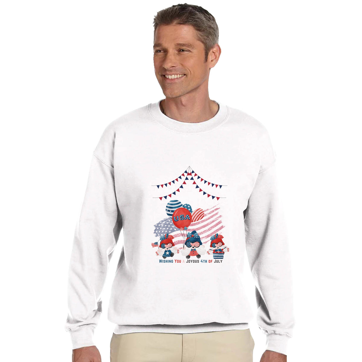 Joyous Gnomes - 4th of July Celebration - - Sweatshirts