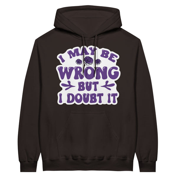 Doubtful Certainty - A Thoughtful Blend of Confidence and Reflection - Dark Chocolate - Hoodies