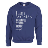 Fierce Femininity - Celebrating Womanhood - Purple - Crewneck Sweatshirts