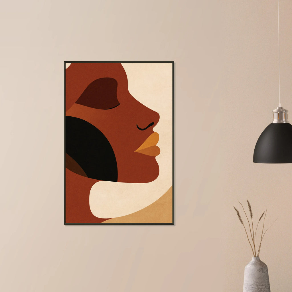 Golden Serenity – Abstract Metal Framed Poster Gift - Default Title - Metal Framed Posters