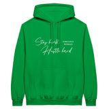 Empowering Elegance Hoodie - Stay Humble - Hustle Hard - Fabulous Woman - Irish Green - Hoodies