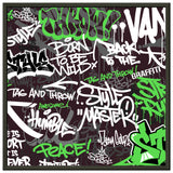 Urban Expression - Graffiti Art Masterpiece - 50x50 cm 20x20″ - Metal Framed Posters