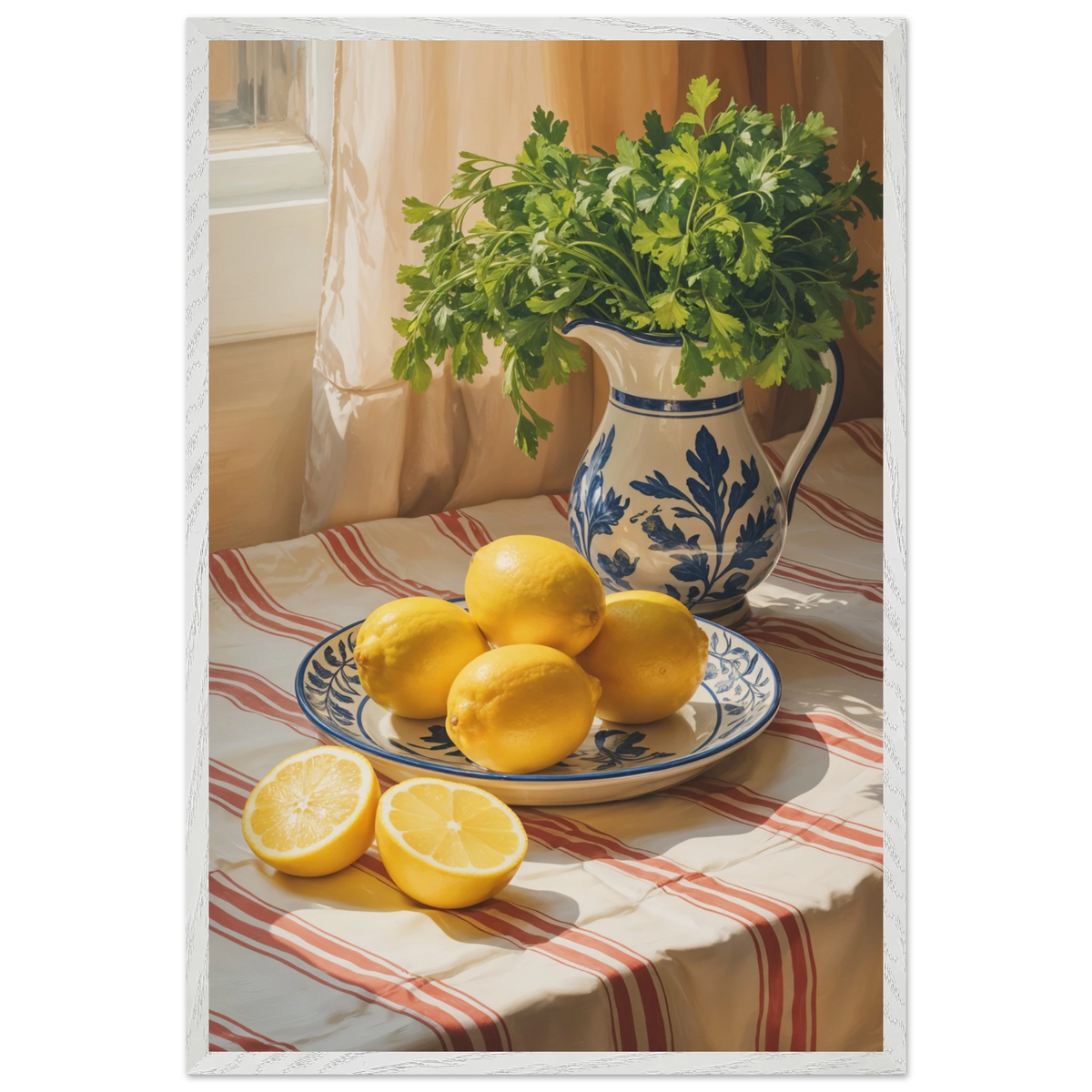 Lemon Light – Premium Framed Poster Gift - - Wooden Framed Posters