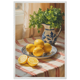 Lemon Light – Premium Framed Poster Gift - - Wooden Framed Posters