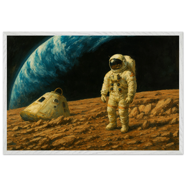 Wooden Framed Poster Gift – Space Adventure Memory - - Wooden Framed Posters